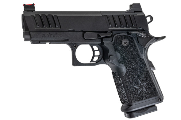 EMG Staccato Licensed CS Compact 2011 GBB Airsoft Pistol (Model: Master Grip / CNC / Green Gas) - BK