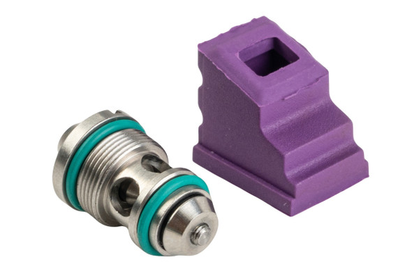 T8 Tokyo Marui P320 Magazine GBB Output Valve w/70 degree Gas Route Seal / Gasket (Stainless Steel)