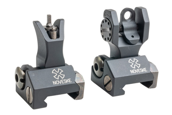 GK Tactical TROY Style Folding BattleSight Set (Noveske Type) - Black