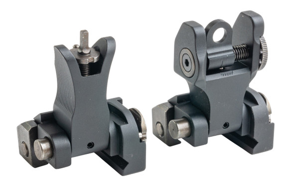 GK Tactical TROY Style Folding BattleSight Set (Noveske Type) - Black