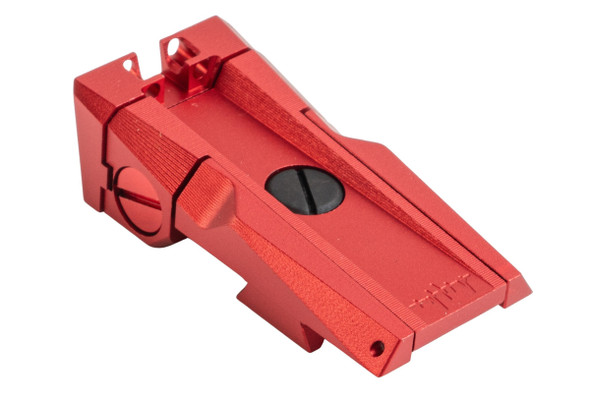 Dr. Black Tokyo Marui Hi Capa 5.1 GBB Aluminum Fiber Optic Rear Sight - Red