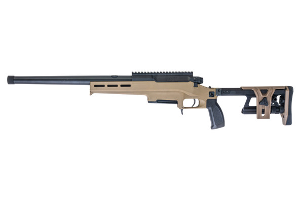 Silverback TAC 41 L Airsoft Bolt Action Rifle, Lite Chassis & Aluminum Stock (Sport Version, FDE)