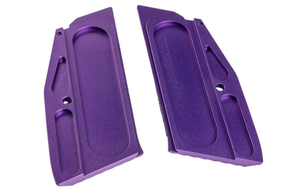 5KU KJ Works Shadow 2 GBB Short Grip Panel and Magwell (CNC Aluminum) - Purple