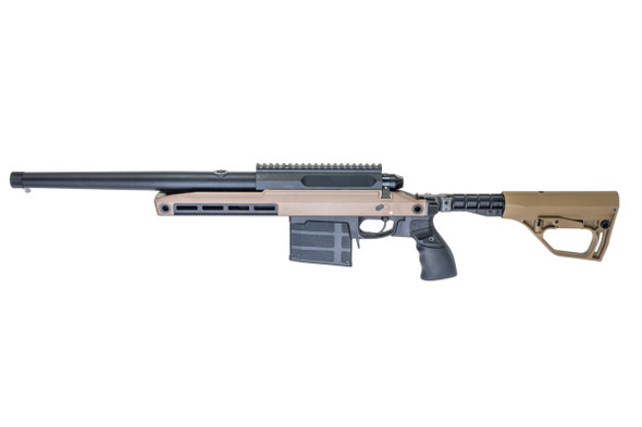 Silverback TAC 41 A2B Airsoft Bolt Action Rifle, Aluminum Chassis & Buffer Stock (FDE)