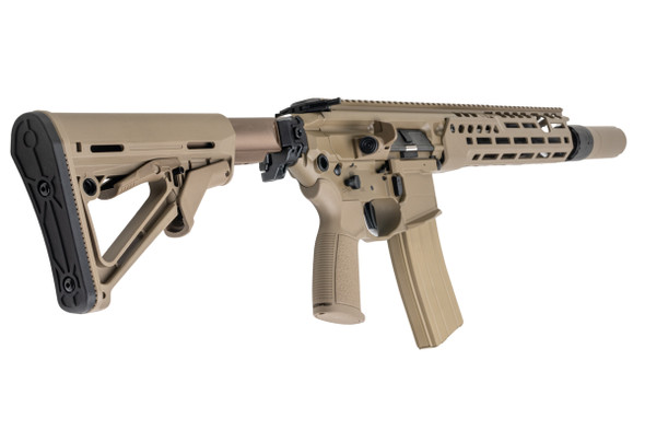 Salvo Precision MCX Hunter UKSF Style 13.1 MWS GBBR w/ 556 Style QD suppressor & Tracer - DE (Steel Bolt)