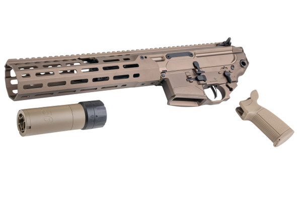 Toxicant SPEAR LT SD Suppressed Version Conversion Kit for Tokyo Marui MWS GBBR - FDE (CNC Aluminum)