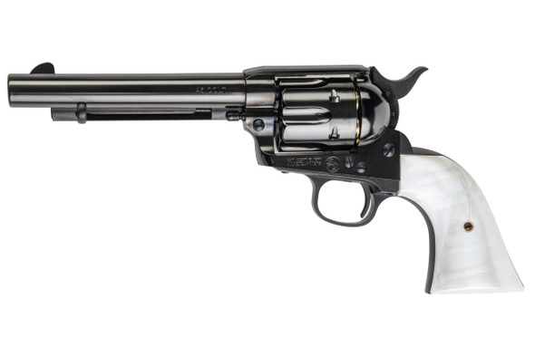 Marushin SAA 1st Gen.Late Artillery Gas Revolver (W Deep Black, Pearl Grip)