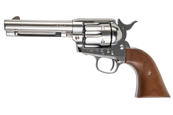 Marushin SAA 1st Gen.Late Civilian Gas Revolver (Silver, Wood Grip)