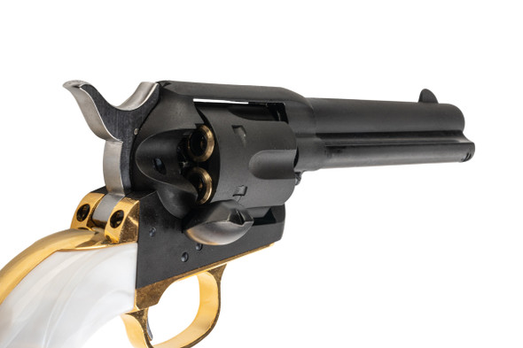 Marushin SAA 1st Gen.Late Civilian Gas Revolver (Brass Style Heavyweight, Pearl Grip)