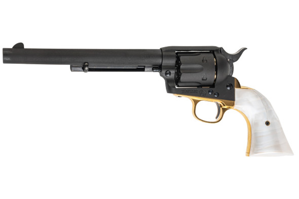 Marushin SAA 1st Gen.Late Cavalry Gas Revolver (Brass Style Heavyweight, Pearl Grip)