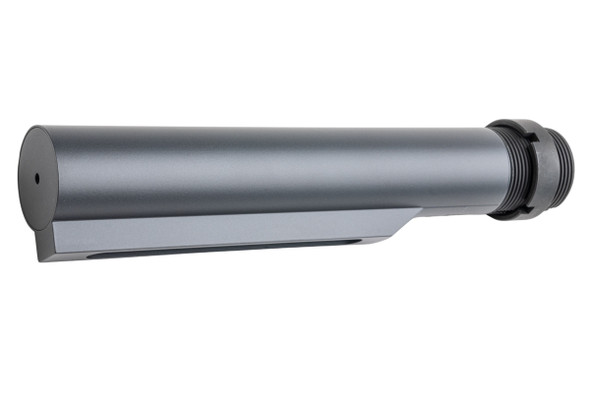 Angry Gun Tokyo Marui MWS Mil-Spec CNC 6 Position Buffer Tube w/ Dagger Logo - Cerakote Grey