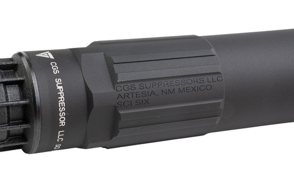 Airsoft Artisan SGI-6 Style Dummy Suppressor with PIG Flash Hider - BK (For 14mm CCW)