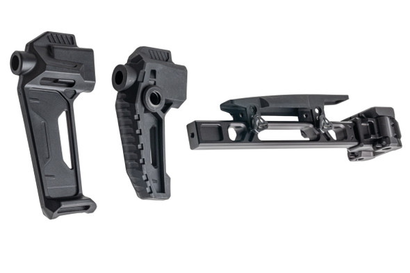 Maddog Customs Dual Folding Buttstock for M1913 M4 / AK Adapter (V3) - BK