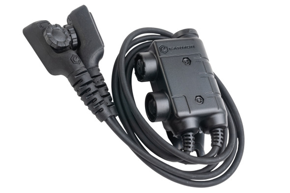 Earmor M56 Dual-Comm Push-to-Talk (U-174 Headset Connector) (PD780 Plug)