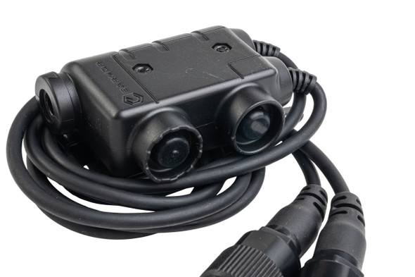 Earmor M56 Dual-Comm Push-to-Talk (U-174 Headset Connector) (Mil Prc 6 Pins Plug)