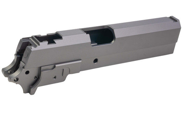 Dr. Black Tokyo Marui Hi Capa 5.1 GBB Slide & Frame Kit (Type CLEAN, Aluminum, Grey)