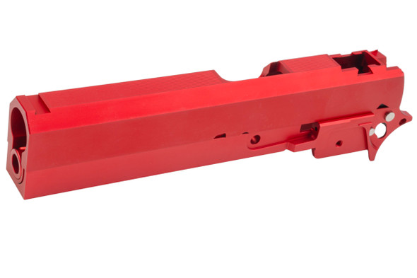 Dr. Black Tokyo Marui Hi Capa 5.1 GBB Slide & Frame Kit (Type CLEAN, Aluminum, Red)