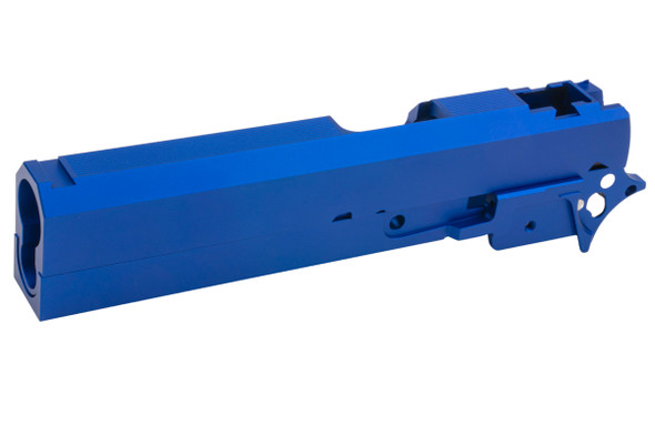 Dr. Black Tokyo Marui Hi Capa 5.1 GBB Slide & Frame Kit (Type CLEAN, Aluminum, Blue)