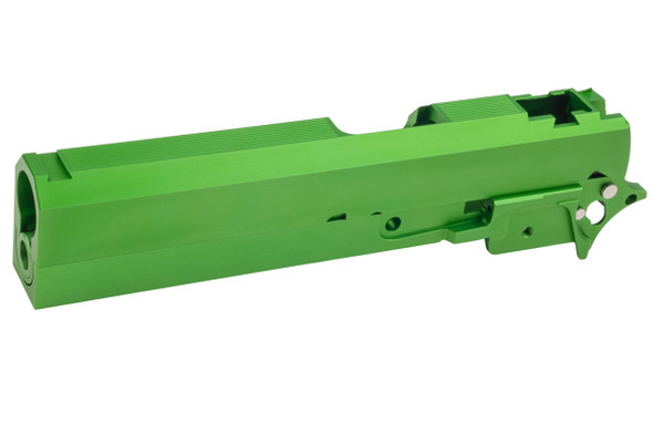 Dr. Black Tokyo Marui Hi Capa 5.1 GBB Slide & Frame Kit (Type CLEAN, Aluminum, Green)