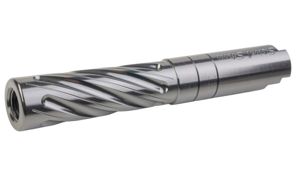 Dr. Black Hi-Capa 4.3 GBB Outer Barrel (Type -Spiral Storm, 6063 Aluminum, Grey)