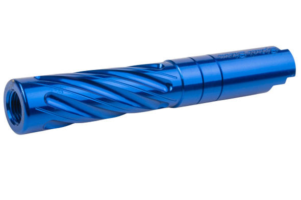 Dr. Black Hi-Capa 4.3 GBB Outer Barrel (Type -Spiral Storm, 6063 Aluminum, Blue)
