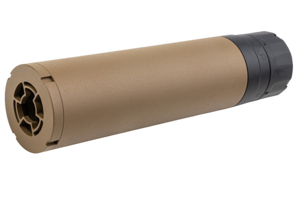 Task Force SLX MG 6.8 Style Dummy QD Suppressor w/ Muzzle Brake - FDE