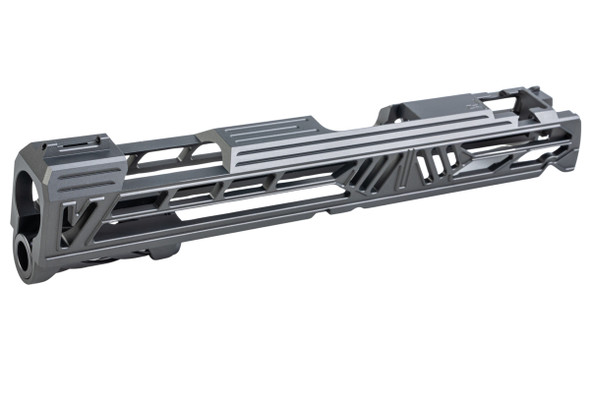 Dr. Black Tokyo Marui Hi Capa 5.1 GBB Slide (Type V w/ illuminated Front Sight, Aluminum, Grey)