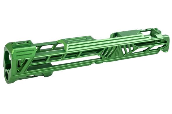 Dr. Black Tokyo Marui Hi Capa 5.1 GBB Slide (Type V w/ illuminated Front Sight, Aluminum, Green)