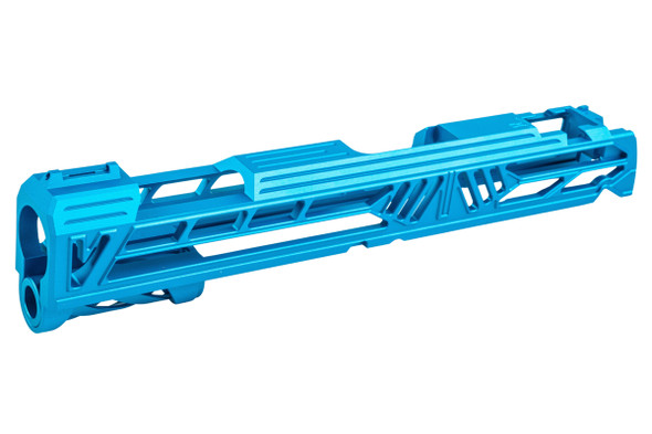 Dr. Black Tokyo Marui Hi Capa 5.1 GBB Slide (Type V w/ illuminated Front Sight, Aluminum, Aqua)