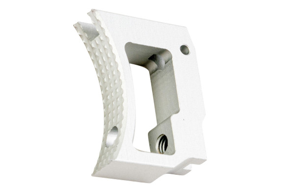 5KU Tokyo Marui Hi Capa GBB Aluminum Extra Long Curved Adjustable Trigger - Silver