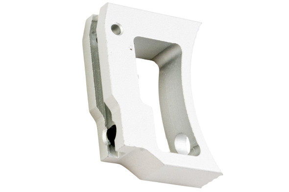5KU Tokyo Marui Hi Capa GBB Aluminum Extra Long Curved Adjustable Trigger - Silver
