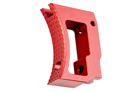 5KU Tokyo Marui Hi Capa GBB Aluminum Extra Long Curved Adjustable Trigger - Red