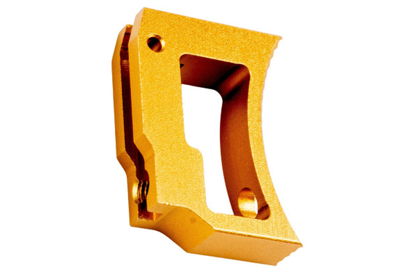 5KU Tokyo Marui Hi Capa GBB Aluminum Extra Long Curved Adjustable Trigger - Gold
