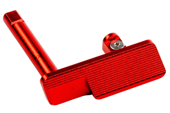 5KU KJ Shadow 2 / TS2 GBB Airsoft Aluminum TARGET Style Slide Stop - Red