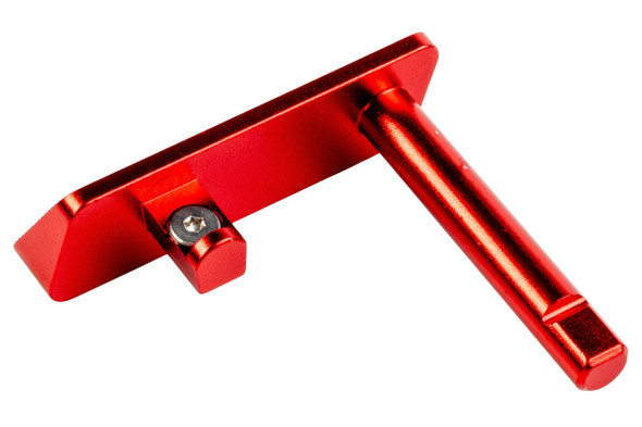 5KU KJ Shadow 2 / TS2 GBB Airsoft Aluminum TARGET Style Slide Stop - Red