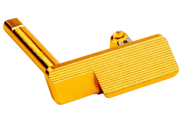 5KU KJ Shadow 2 / TS2 GBB Airsoft Aluminum TARGET Style Slide Stop - Gold