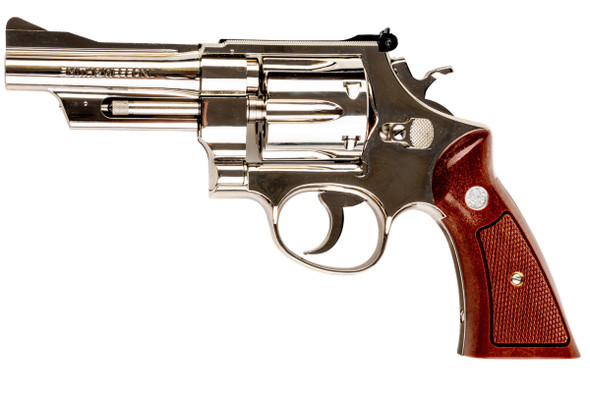 Tanaka S&W M27 'The .357 Magnum' 4 inch Model Gun - Nickel Finish