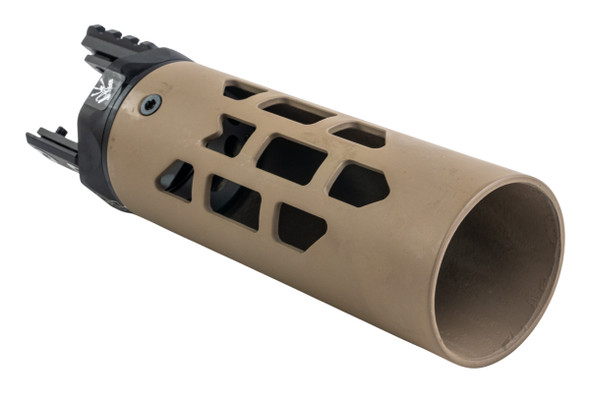 Angry Gun M-RAC Style 6.5 inch Carbon Front Shield for MK16 /MK14 Rail /APFG MCX Virtus GBB-Cerakote FDE