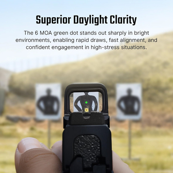 OLIGHT SE Enclosed Micro Green Dot Sight - BK (6MOA Green Dot)