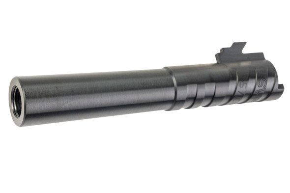 5KU Tokyo Marui Hi Capa 4.3 GBB Infinity SVP Stainless Steel Outer Barrel (.45ACP Marking) - Black