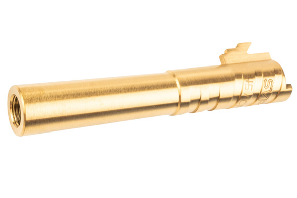 5KU Tokyo Marui Hi Capa 4.3 GBB Infinity SVP Stainless Steel Outer Barrel (.45ACP Marking) - Gold