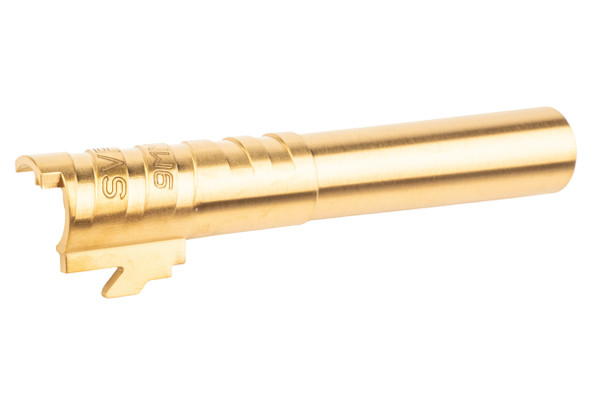5KU Tokyo Marui Hi Capa 4.3 GBB Infinity SVP Stainless Steel Outer Barrel (9mm Marking) - Gold
