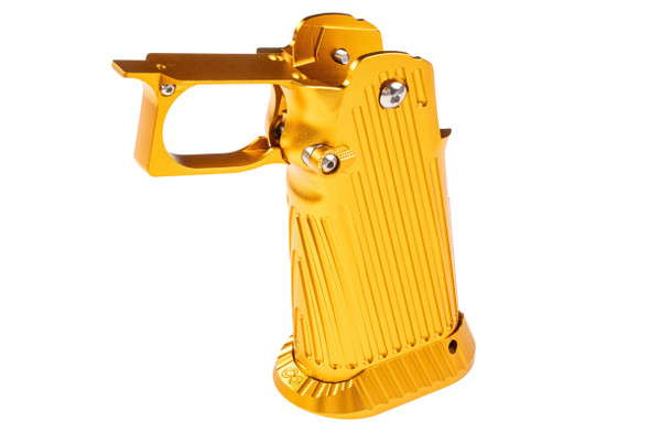 5KU Tokyo Marui Hi Capa GBB CNC Aluminum Grip (Infinity Style, Type 2) - Gold