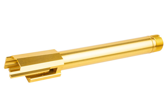 Nine Ball Non-Recoil 2-Way Outer Barrel w/ 14mm CCW Adapter for Tokyo Marui P320 Full Size GBB -Gold