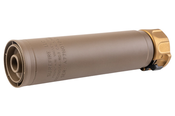 RGW SOCOM556 RC3 Dummy Silencer DX (14mm CCW, Stainless Steel, FDE Cerakote finish)