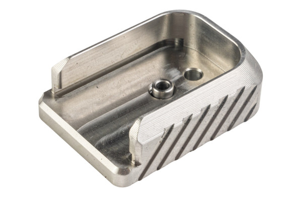 Revanchist Airsoft Tokyo Marui Hi Capa GBB Magazine Base (Type C, Stainless Steel)