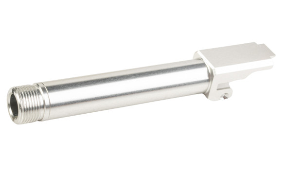 Nine Ball Non-Recoil 2-Way Outer Barrel w/ 14mm CCW Adapter for Tokyo Marui G19 Gen5 MOS GBB - Silver