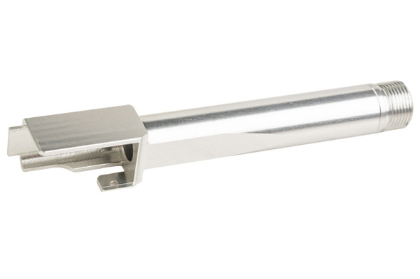Nine Ball Non-Recoil 2-Way Outer Barrel w/ 14mm CCW Adapter for Tokyo Marui G19 Gen5 MOS GBB - Silver