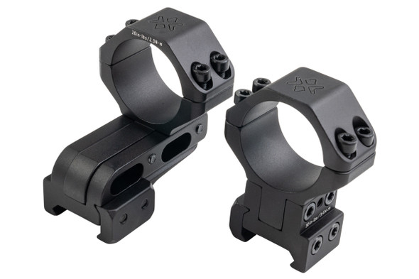 Vector Optics 30mm Adjustable Cantilever Weaver Rings - Black