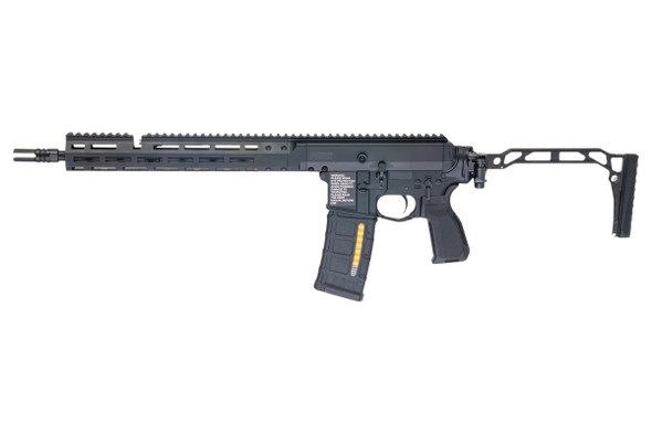 Double Eagle DWS-180 13.9 GBB Rifle Airsoft (Black) - Folding Stock with Dmag